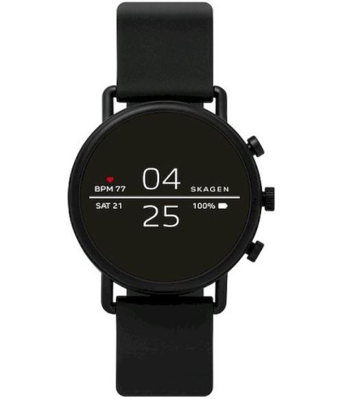 Montre Connectée Skagen SKT5100 : smartwatch avec bracelet en silicone noir