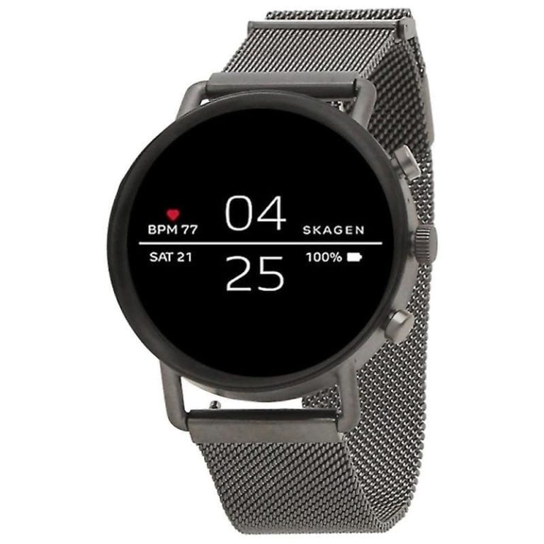 Montre connectée Skagen SKT5105 - Smartwatch avec bracelet en maille milanaise argent