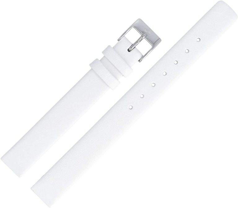 Bracelet interchangeable de montre Skagen en cuir blanc 12 mm B07QLN12FM